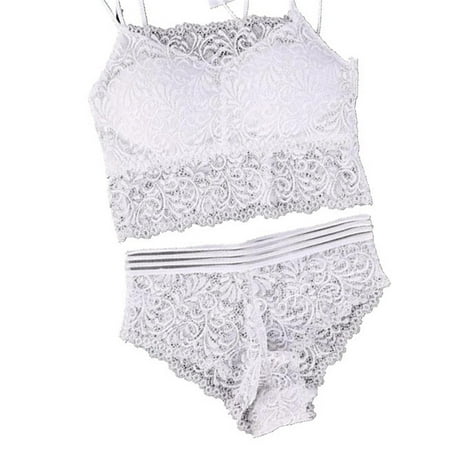 

Women Sexy Lingerie Lace Wrapped Chest Bra Underwear Suit