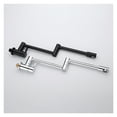 thumbnail image 5 of Pot Filler Tap Wall Mounted Foldable Kitchen Faucet Single Cold Single Hole Sink Tap Rotate Folding Spout Chrome Brushed Black ,Easy DIY Installation, 5 of 7