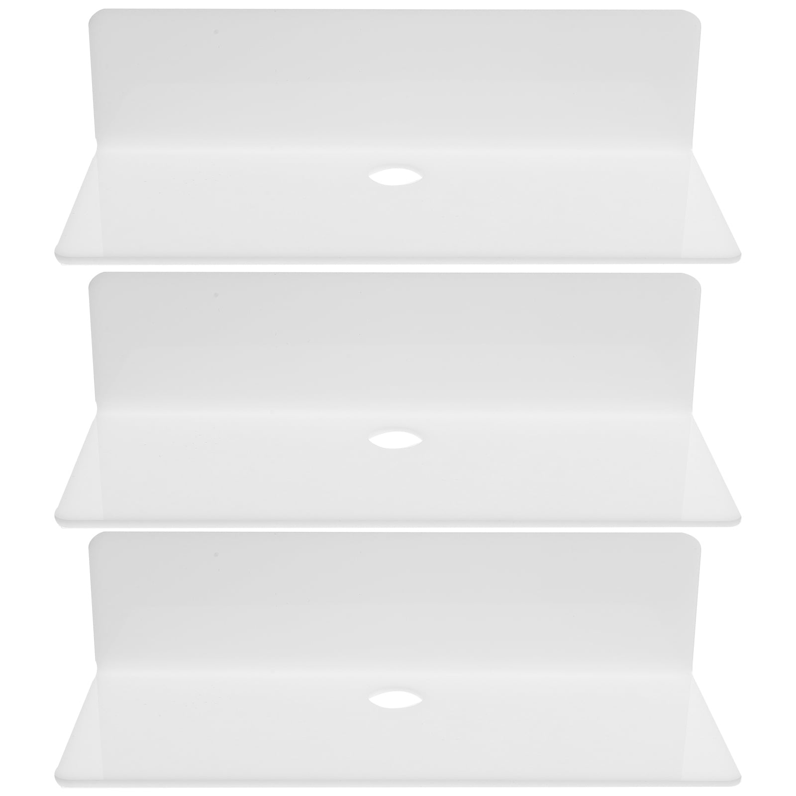 NUOLUX 3pcs Floating Shelf Wall Acrylic Floating Shelf Wall Mounted