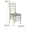 thumbnail image 6 of Flash Furniture 2 Pack HERCULES PREMIUM Series Champagne Resin Stacking Chiavari Chair, 6 of 14
