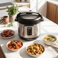 thumbnail image 2 of Haysky 16-in-1 8QT Electric Pressure Cooker Multi Cooker Rice Steamer Sauté Soup Yogurt Maker, Ceramic Pot, Silver, 2 of 8