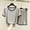 Gray, variant on FRSASU Women's Pajama Sets 2 Piece Short Sleeve Lounge Sleepwear Ladies Pjs Sets Tops and Shorts Pjs Lounge Set Yellow
