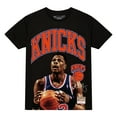 thumbnail image 2 of Men's Mitchell & Ness Patrick Ewing Black New York Knicks Hardwood Classics Player Arch T-Shirt, 2 of 3