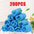thumbnail image 1 of Cheers 200 Pcs Couvre-Chaussures Jetables en Plastique Imperméable Anti-Poussière, 1 of 2