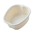 thumbnail image 4 of Lavabo para pies, bañera para pies con orificio para colgar, bañera para pedicura y masajes. Beige, 4 of 9