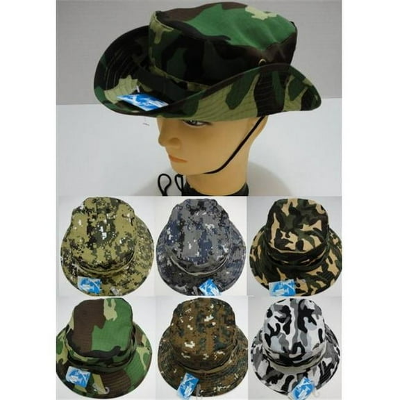 DDI 1821077 Camo Floppy Boonie Hat Case of 24