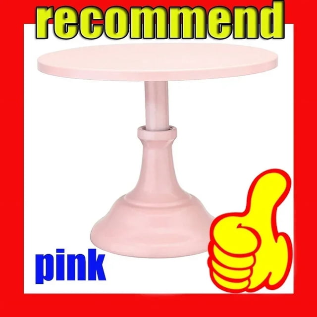 Cake Stand Home Party Dessert Table Display Rack Dessert Cake Tray Cold Meal Tea Break Table Afternoon Tea Center Rack Metal pink L 12 INCH