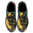 thumbnail image 2 of Be A Sunflower Hippie Shoes Sneakers for Women Men Black Size 10, 2 of 7