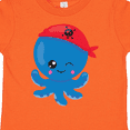 thumbnail image 4 of Inktastic Pirate Octopus, Cute Octopus, Little Octopus Boys or Girls Toddler T-Shirt, 4 of 5