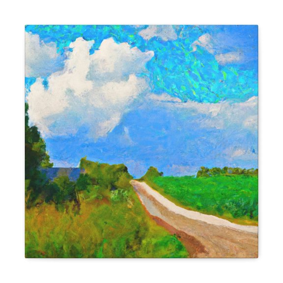 Country Road Sunset View - Canvas