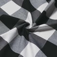 thumbnail image 2 of 2X Valances for Kitchen Farmhouse Check Plaid Valances for Window Treatment Decor (Black and White), 2 of 8