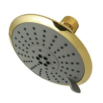 Kingston Brass KX252 Shower Scape 5" Round 5-Function ABS Shower Head, Polished Brass