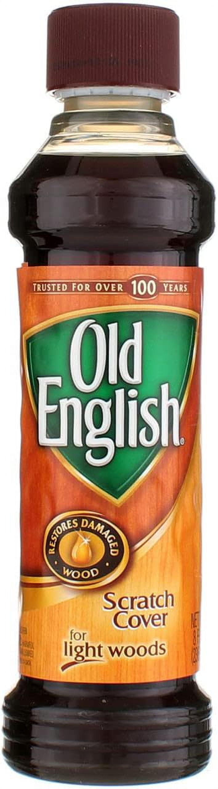 Old English Scratch Cover For Light Woods 8 fl oz Bottle Wood Polish (Pack of 2)