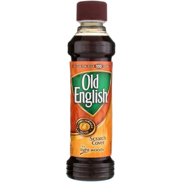Old English Scratch Cover For Light Woods 8 fl oz Bottle Wood Polish