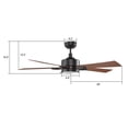 thumbnail image 5 of Smaair Downrod Indoor Ceiling Fan with Dimmable LED Control by Wifi APP, 5 of 11
