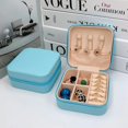thumbnail image 1 of Caja de almacenamiento de joyas, caja de regalo, caja de joyería, caja de pendientes, caja de anillos, caja de joyería portátil, 1 of 6