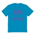 thumbnail image 1 of Old And Tired Humor Graphic Tropical Blue Men's Cotton T-Shirt, 1 of 1