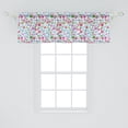 thumbnail image 2 of Ambesonne Colorful Window Valance, Hearts Diamonds Bridal, 54" X 18", Multicolor, 2 of 3