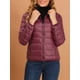 thumbnail image 5 of Chaqueta acolchada para mujer Inspire Chic con cuello alto, ligera, con capucha y cierre, 2XL, burdeos, 5 of 6