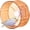 Orange, variant on Bird Exercise Wheel – Silent Rotating Activity Accessory for Parakeets Cockatiels Conures Lovebirds Cage Use