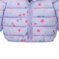 thumbnail image 5 of Cethrio Kids Girls Winter Coats, Printed Thermal Zip up Lightweight Puffer Jackets Purple Size 3-4 T, 5 of 5