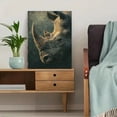 thumbnail image 5 of Rhinoceros Portrait Canvas Print, Decor for Living Room, Bedroom, Office, Hotel Lobby, Study, 5 of 8