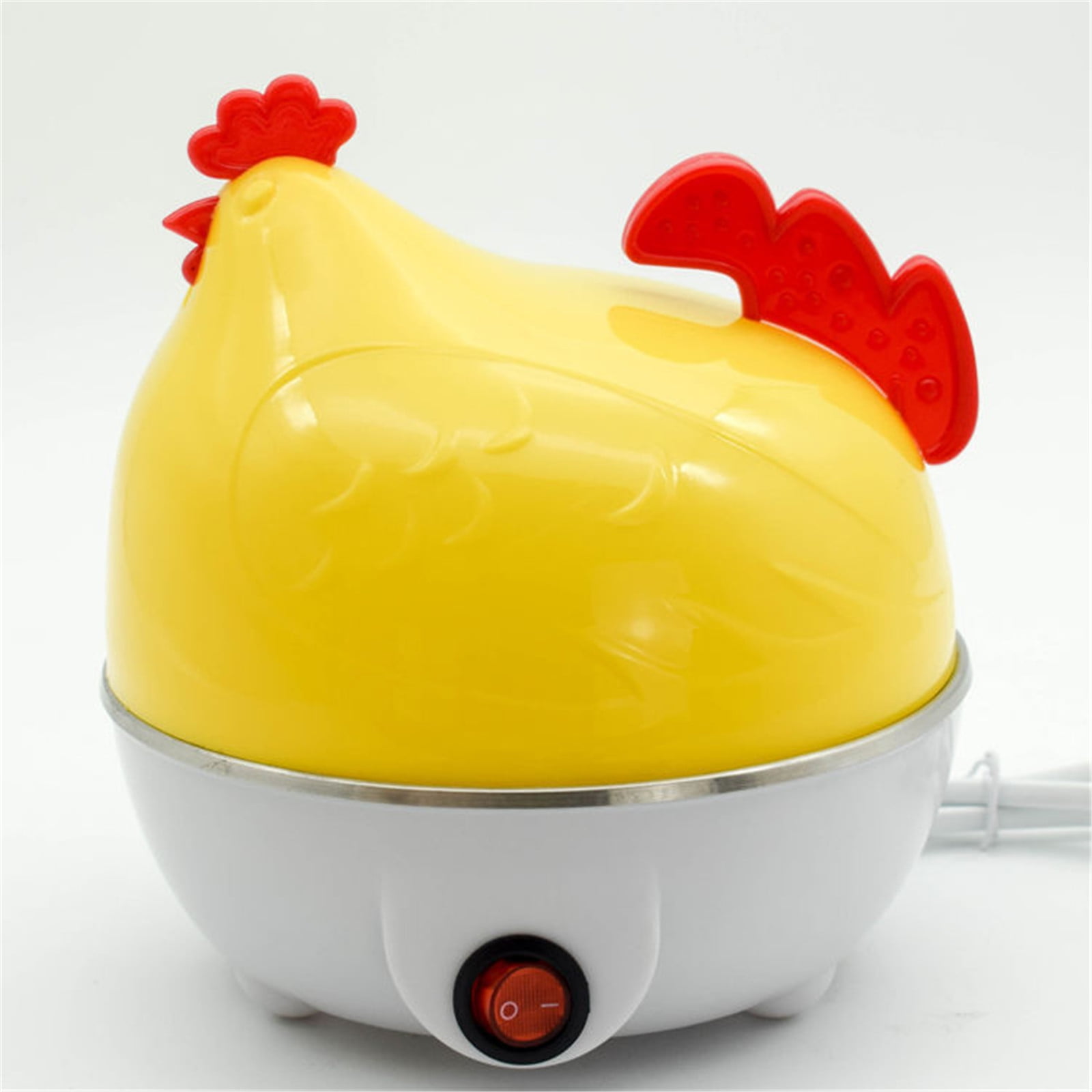 Chicken Shape Egg Cooker, 7 Eggs Capacity Boiler Steamer Poacher, Rapid Egg Cooker, 7 Egg Capacity Electric Egg Cooker, Multifunction Chicken Shape Rapid Egg Boiler