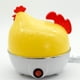 thumbnail image 4 of Vaporera eléctrica para 7 huevos: electrodoméstico multifunción para huevos duros y blandos, verduras, albóndigas y más. 350 W, diseño en ABS y acero inoxidable., 4 of 4