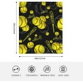 thumbnail image 3 of Softball Blanket "40x50" Softball Fannel Fleece Plush Blanket for Couch Bed Sofa Home Decor Gifts for Boys Kids Adult Teen Sport Fans Black, 3 of 6