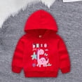 thumbnail image 2 of Mercatoo Toddler Dinosaur Pattern Pullover Hoodie Sweatshirt Girls Boys Long Sleeve 𝗖artoon Tops Kids Trendy Sport Clothes, 2 of 5