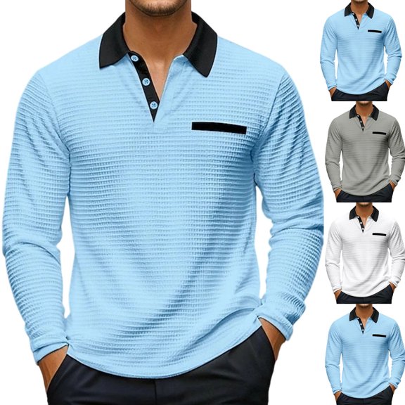 Fengqque Mens Casual Polo Shirt Summer Short Sleeve Vacation Button Beach Stretchy Golf Shirts White XL