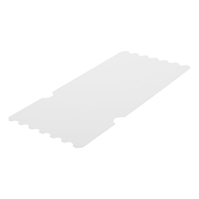 VERDANVERSE Blank Plastic Ticket for Concerts and Events with Transfer Technology 1Pcs White Color Rectangular