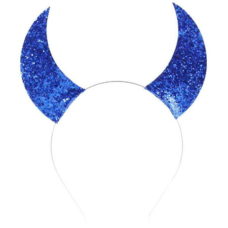 KABOER New Halloween Children Sequins Devil Horns Headband Masquerade Props Cosplay Party Hair Accessories