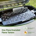 thumbnail image 6 of Brand Man Portable 2-Burner Camping Propane Gas Grill, Enameled Foldable BBQ with Griddle for Outdoor Cooking, Green, 6 of 10