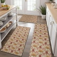 thumbnail image 2 of Brown Christmas Gingerbread and Drink Pattern Kitchen Rugs Sets Of 3,Kitchen Runner Rugs Non Skid Washable,Decorative Kitchen Floor Mats for Kitchen,Sink,Laundry,17"x30"+ 17"x47" + 17"x59", 2 of 6