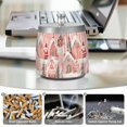 thumbnail image 6 of Yayeee Ashtray with Lid for Cigarette Smokeless Stainless Steel Home Ash Holder, Light Pink Gingerbread Houses, 6 of 7
