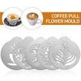 thumbnail image 2 of BESTONZON 5 Pcs Stainless Steel Coffee Stencils Barista Cappuccino Arts Templates Coffee Garland Mould Cake Decorating Tool, 2 of 3