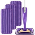thumbnail image 1 of Zehrai Reusable Microfiber Mop Pads Compatible with Swiffer Wet Jet, Wet Jet Pads Refills for Swiffer Mop, 3 Pack Washable Mop Refill Pads Wet Pads for Floor Cleaning Wet Dry Use for Any Floor Types, 1 of 7