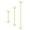 Gold I, variant on 14K Gold Plated Double Lobster Clasp Cross Chain Extender Necklace Hooks for Women, 3 Pieces Gifts for Women