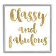 thumbnail image 4 of Stupell Industries Classy and Fabulous Glam Detail Calligraphy Phrase Framed Wall Art, 17 x 17, Design by Amy Brinkman, 4 of 5