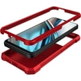thumbnail image 3 of SPY CASE for BLU View 5 5G B160V Case with Screen Protector,BLU View 5 Phone Case Front Back Full Body Protective Soft TPU Military Grade Shockproof Cover - Red, 3 of 5