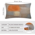 thumbnail image 2 of LALILO Grey and Beige Pillow Covers 12X20, Brown Throw Pillow Covers for Couch Sofa Bedroom 2Pcs, 2 of 5