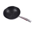 thumbnail image 4 of Loewten Stainless Steel Fry Pan, Round, Large Skillet for Home Kitchen Cooking, 4 of 5