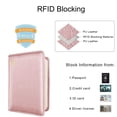 thumbnail image 4 of Portapasaporte WALNEW RFID de Cuero PU con Bolígrafo para Viajes, 4 of 9