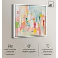 thumbnail image 2 of Color Symphony I Canvas Spring Abstracts by Art Remedy, White Frame, 30" x 30", 2 of 7