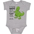 thumbnail image 3 of Inktastic T-Rex Can't Clap Boys or Girls Baby Bodysuit, 3 of 5