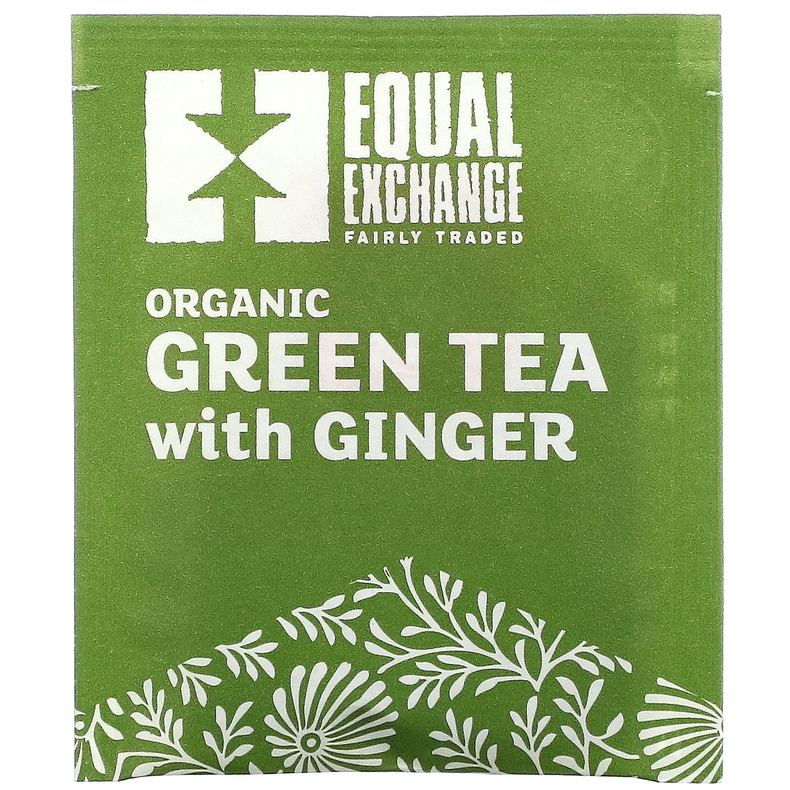 Equal Exchange Green Tea with Ginger, 20 Tea Bags, 1.05 oz