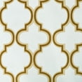 thumbnail image 3 of Bohemian Trellis Blackout 2 Panel curtains 52X96-White, 3 of 4