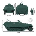 thumbnail image 2 of Vehículo de Juguete BMC CTS WW2 Hanomag Semioruga Alemán 18 cm, 2 of 6