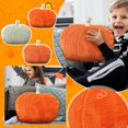 thumbnail image 6 of QLUEWX Large Pumpkin Plush Pillow, 13.7 Inch Fluffy 3D Pumpkin Shaped Throw Cushion Soft Stuffed Pumpkin Decor Pillow for Halloween Home Sofa Bedroom Decor Holiday Gift for Kids Adults, 6 of 6